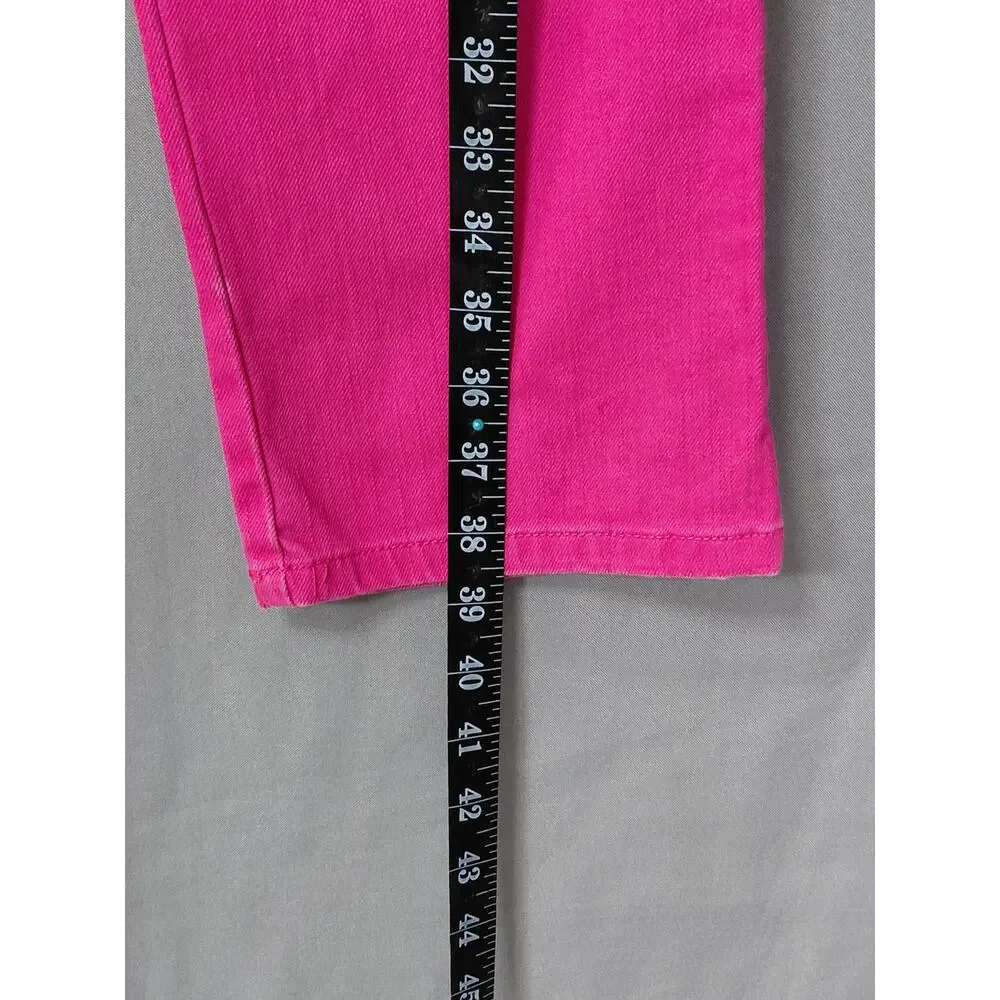 LIZ CLAIBORNE Pink Straight Stretch Pants Women Woven Size 6